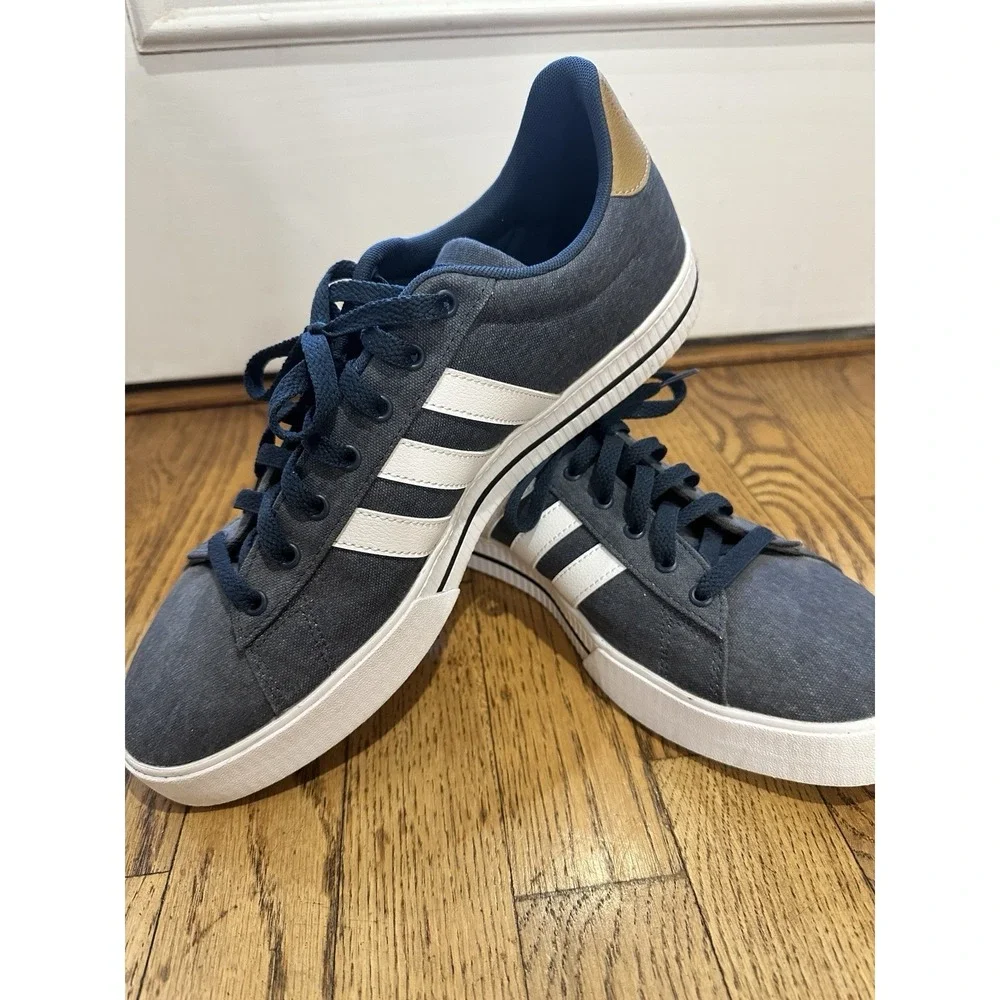 Adidas Daily 3.0 Men's Sneaker Shoe Canvas Athletic Casual GY8115 Blue Size 12 - Picture 1 of 11